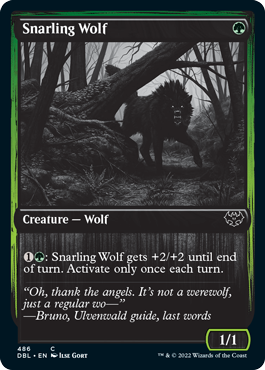 Snarling Wolf (486) [Innistrad: Double Feature] - Magic: The Gathering - Card Brawlers | Quebec | Canada |