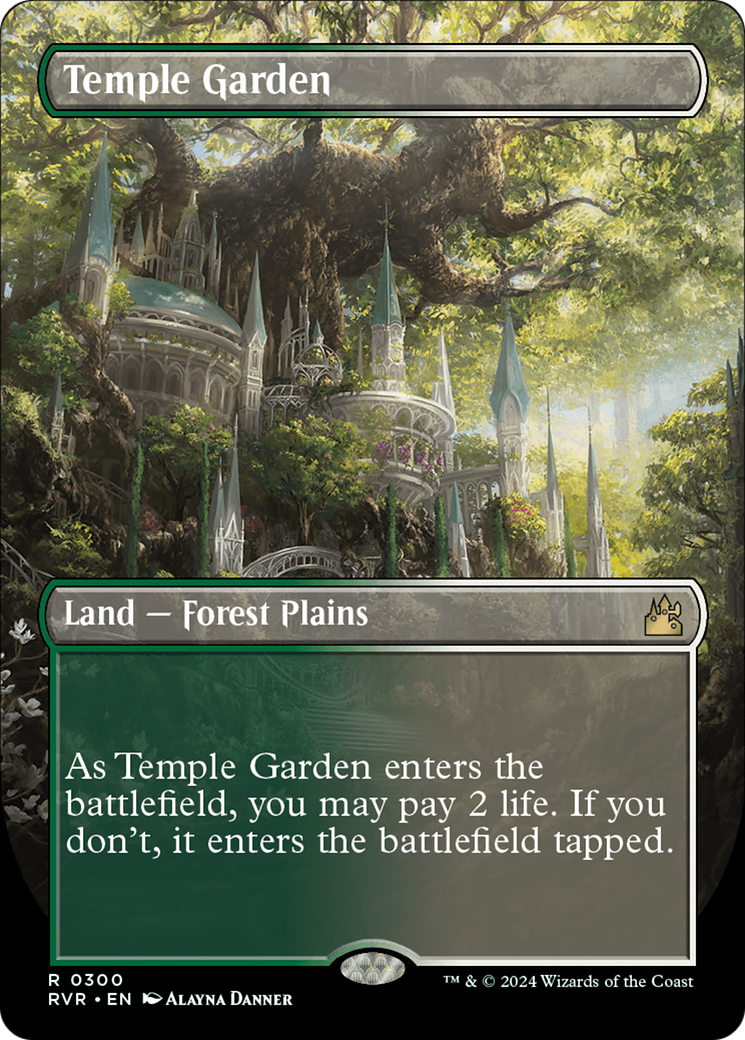 Temple Garden (Borderless) [Ravnica Remastered] - Magic: The Gathering - Card Brawlers | Quebec | Canada |