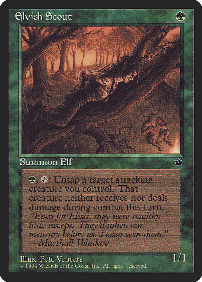 Elvish Scout (Pete Venters) [Fallen Empires] - Magic: The Gathering - Card Brawlers | Quebec | Canada |