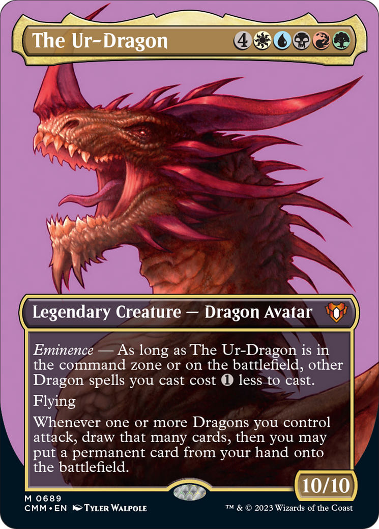 The Ur-Dragon (Borderless Profile) [Commander Masters] - Magic: The Gathering - Card Brawlers | Quebec | Canada |