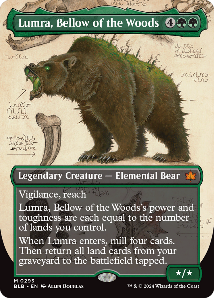 Lumra, Bellow of the Woods (Borderless) (0293) [Bloomburrow] - Magic: The Gathering - Card Brawlers | Quebec | Canada |