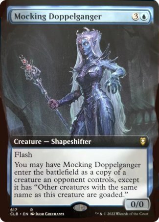 Mocking Doppelganger (Extended Art) [Commander Legends: Battle for Baldur's Gate] - Magic: The Gathering - Card Brawlers | Quebec | Canada |