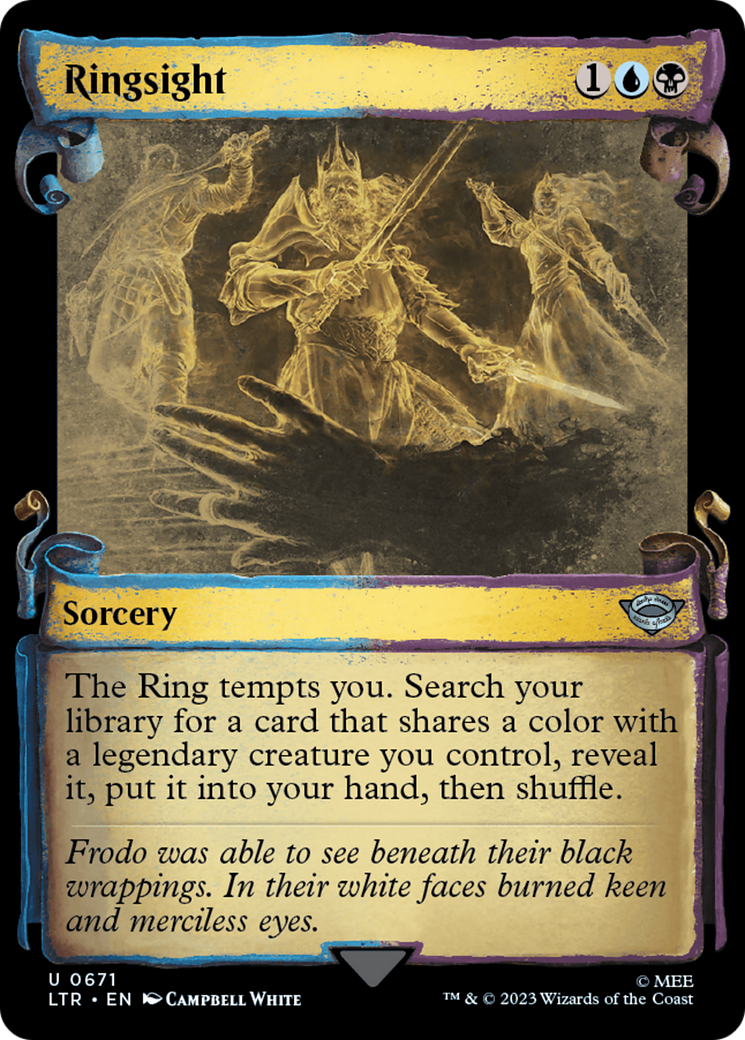 Ringsight [The Lord of the Rings: Tales of Middle-Earth Showcase Scrolls] - Magic: The Gathering - Card Brawlers | Quebec | Canada |