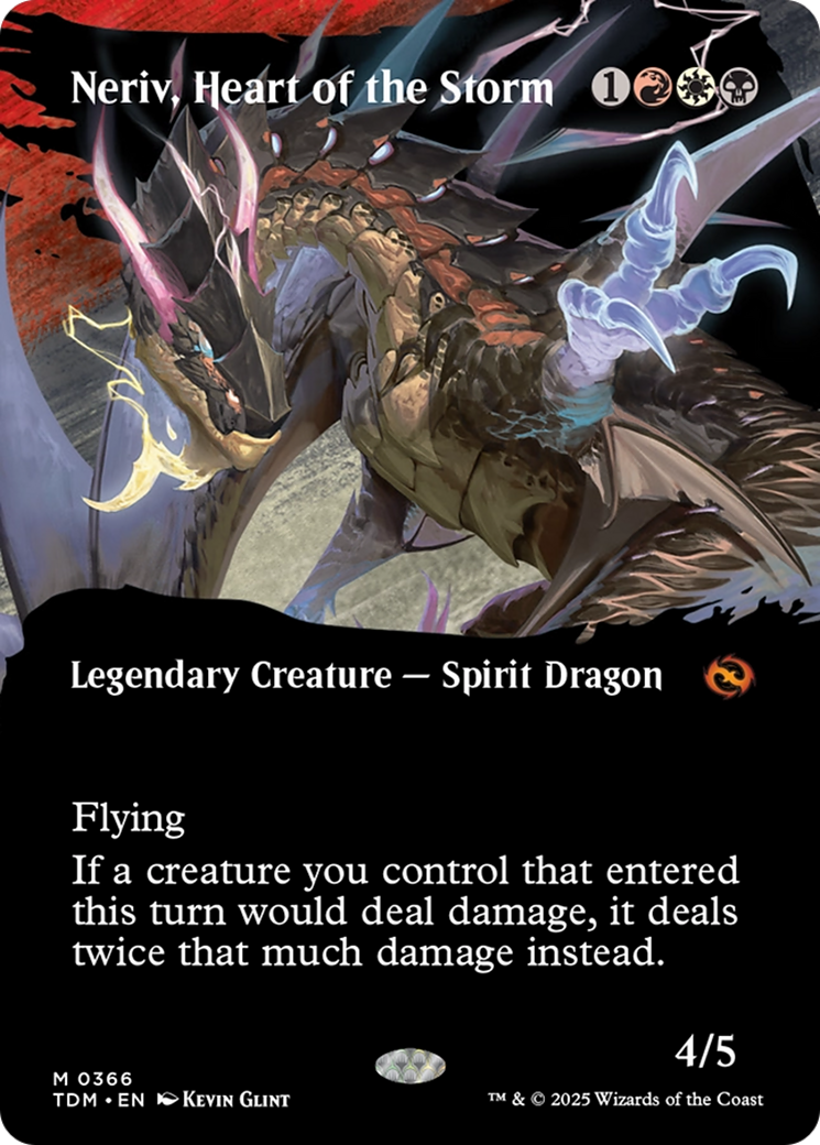 Neriv, Heart of the Storm (Borderless) [Tarkir: Dragonstorm] - Magic: The Gathering - Card Brawlers | Quebec | Canada |