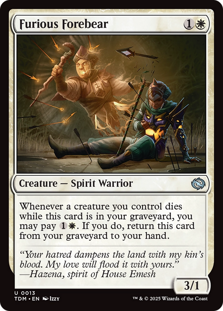 Furious Forebear [Tarkir: Dragonstorm] - Magic: The Gathering - Card Brawlers | Quebec | Canada |