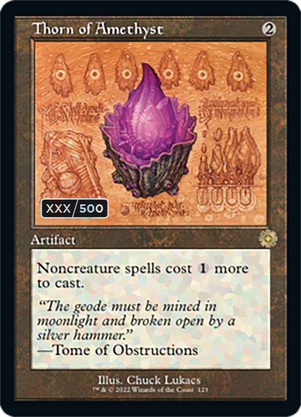 Thorn of Amethyst (Retro Schematic) (Serialized) [The Brothers' War Retro Artifacts] - Magic: The Gathering - Card Brawlers | Quebec | Canada |