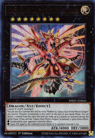 Numéro C62 : Dragon Photon Prime Neo Galaxy-Eyes [PHHY-EN043] Ultra Rare 