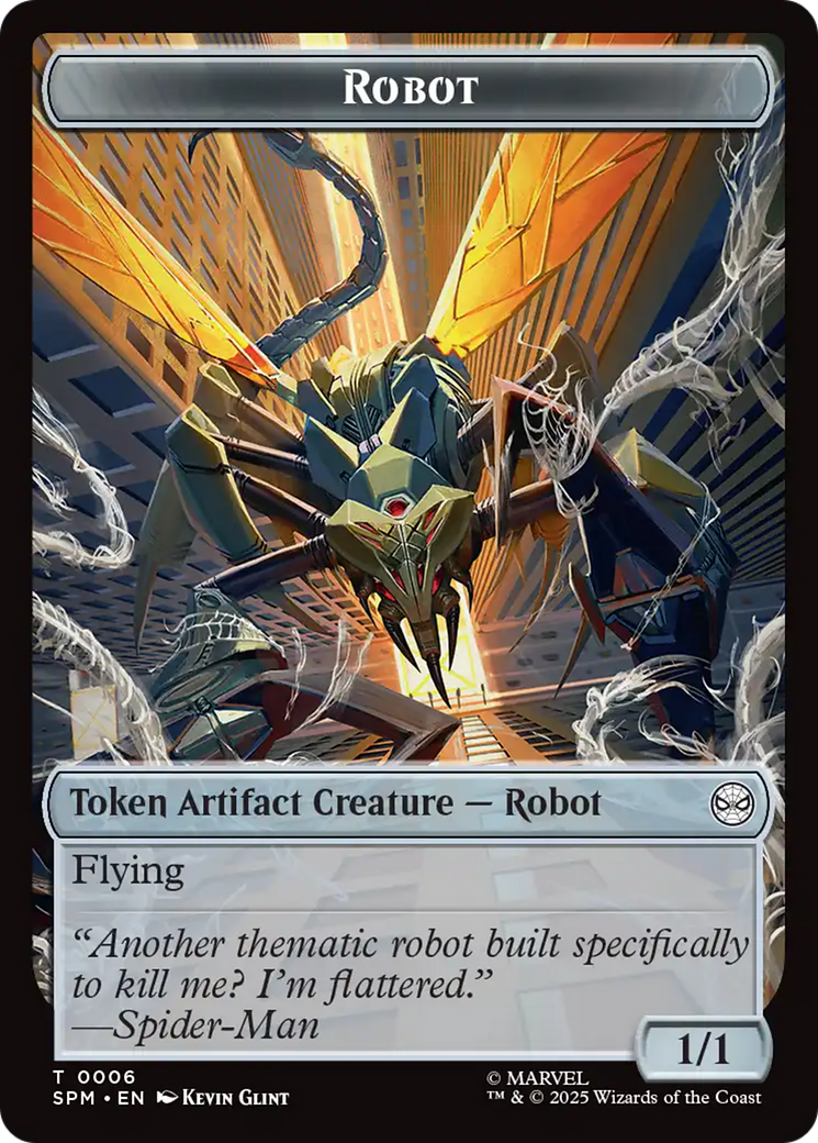 Food // Robot Double-Sided Token [Marvel's Spider-Man Tokens] - Magic: The Gathering - Card Brawlers | Quebec | Canada |