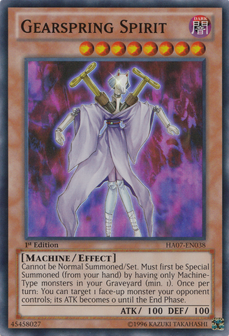 Gearspring Spirit [HA07-EN038] Super Rare - Yu-Gi-Oh! - Card Brawlers | Quebec | Canada |