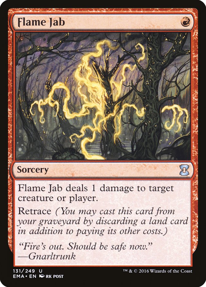 Flame Jab [Eternal Masters] - Magic: The Gathering - Card Brawlers | Quebec | Canada |