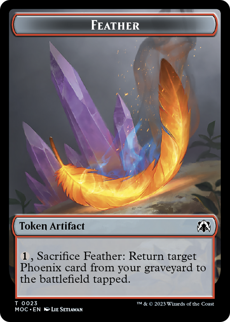 Feather // Servo Double-Sided Token [March of the Machine Commander Tokens] - Magic: The Gathering - Card Brawlers | Quebec | Canada |