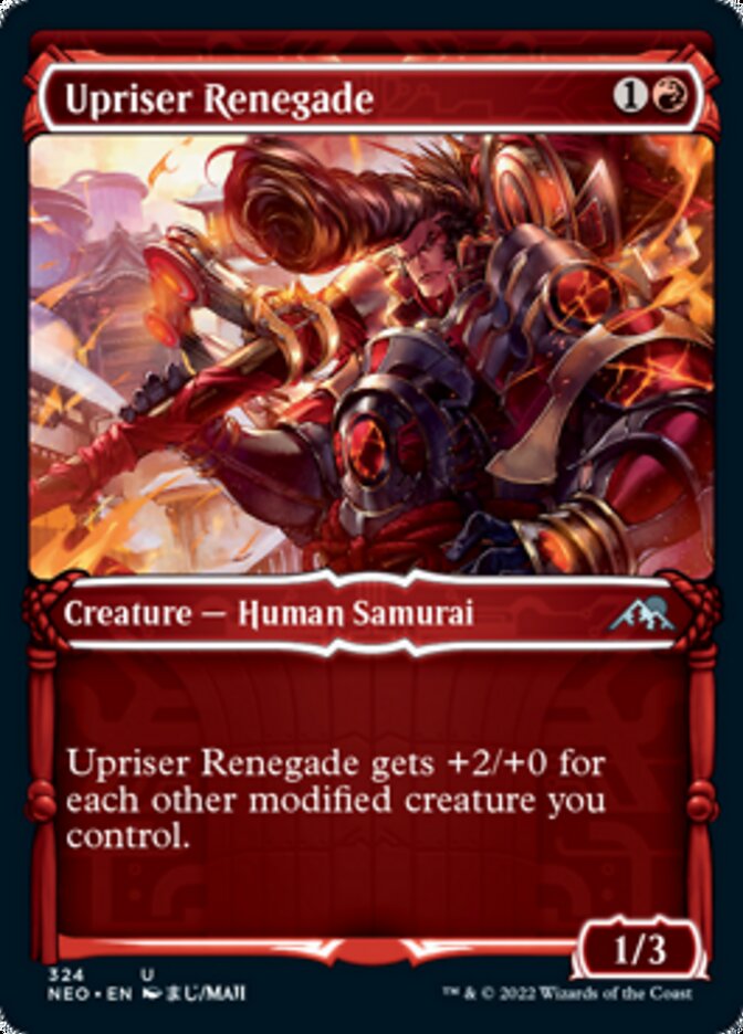 Upriser Renegade (Showcase Samurai) [Kamigawa: Neon Dynasty] - Magic: The Gathering - Card Brawlers | Quebec | Canada |