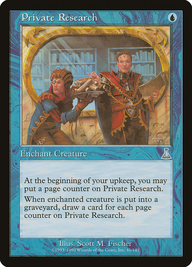 Private Research [Urza's Destiny] - Magic: The Gathering - Card Brawlers | Quebec | Canada |