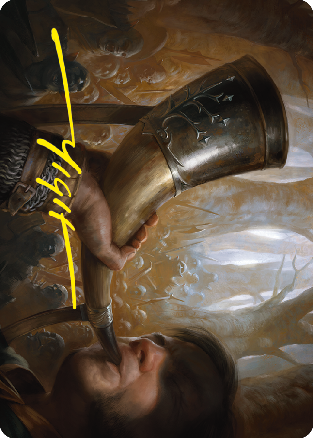 Horn of Gondor Art Card (Gold-Stamped Signature) [The Lord of the Rings: Tales of Middle-earth Art Series] - Magic: The Gathering - Card Brawlers | Quebec | Canada |