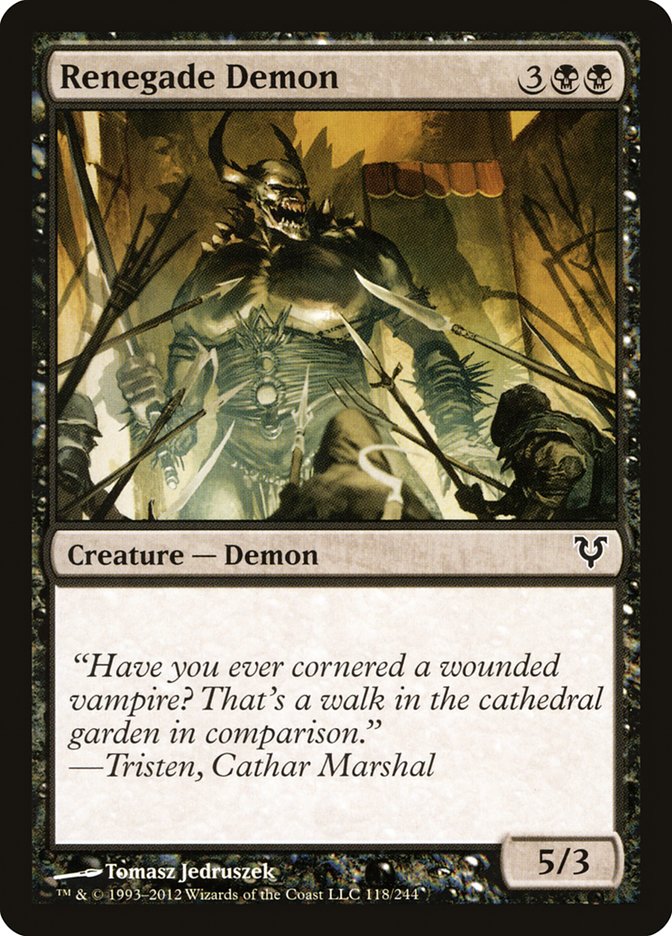 Renegade Demon [Avacyn Restored] - Magic: The Gathering - Card Brawlers | Quebec | Canada |