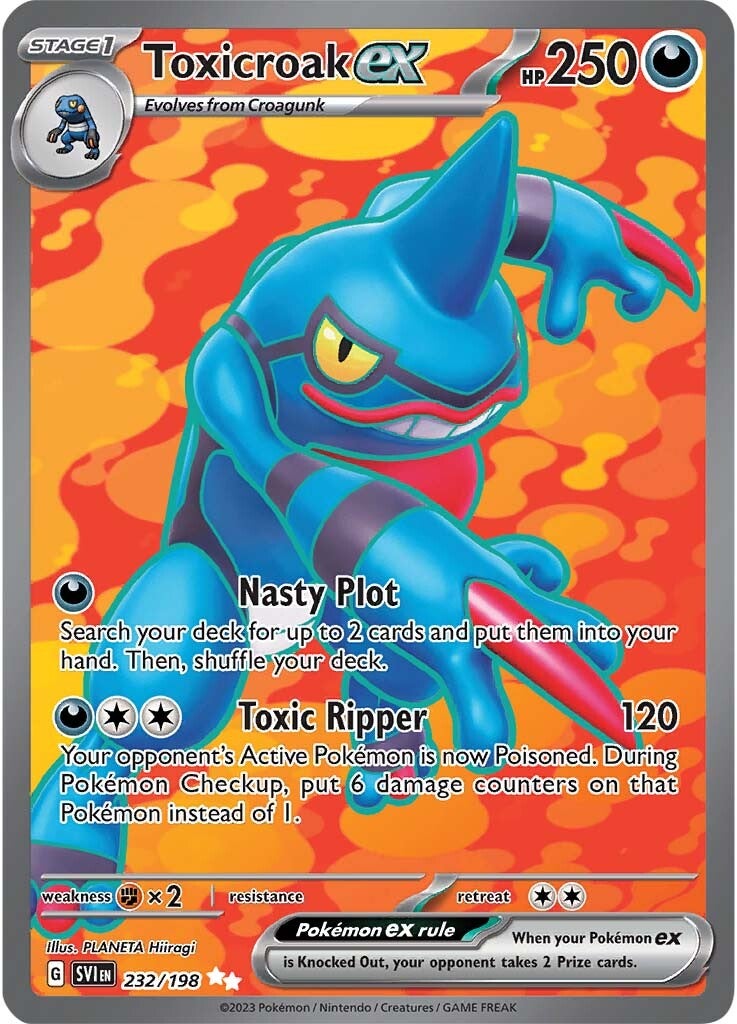 Toxicroak ex (232/198) [Scarlet & Violet: Base Set] - Pokémon - Card Brawlers | Quebec | Canada |