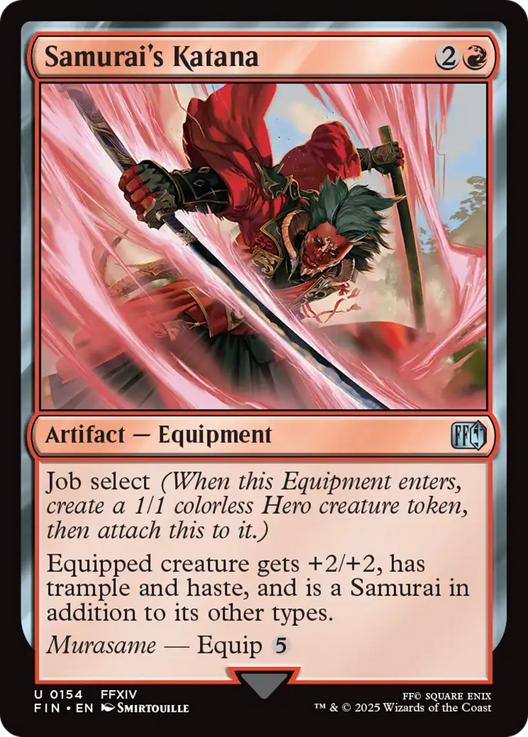 Samurai's Katana [FINAL FANTASY] - Magic: The Gathering - Card Brawlers | Quebec | Canada |