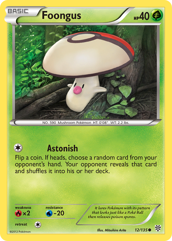 Foongus (12/135) [Black & White: Plasma Storm] - Pokémon - Card Brawlers | Quebec | Canada |