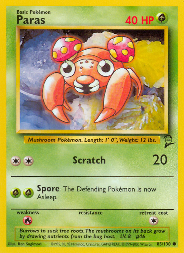 Paras (85/130) [Base Set 2] - Pokémon - Card Brawlers | Quebec | Canada |