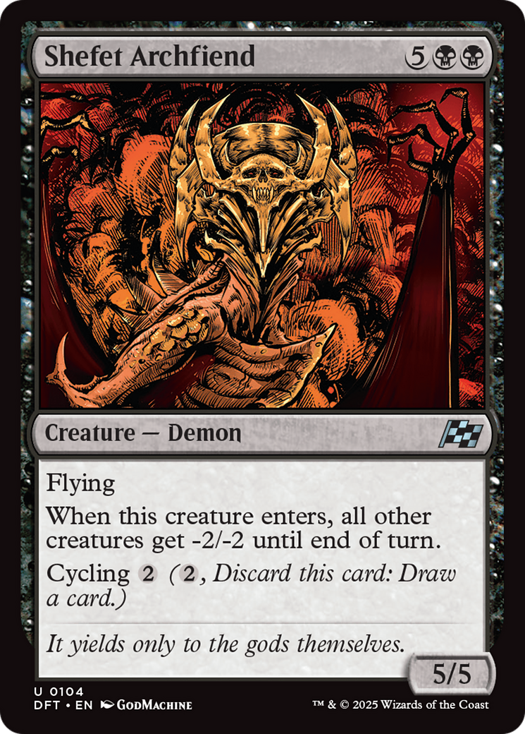 Shefet Archfiend [Aetherdrift] - Magic: The Gathering - Card Brawlers | Quebec | Canada |