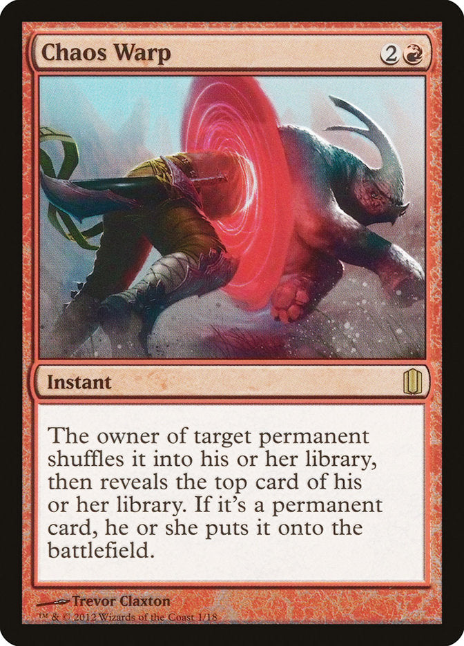 Chaos Warp [Commander's Arsenal] - Magic: The Gathering - Card Brawlers | Quebec | Canada |