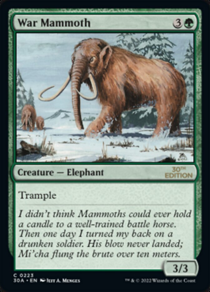 War Mammoth [30th Anniversary Edition] - Magic: The Gathering - Card Brawlers | Quebec | Canada |