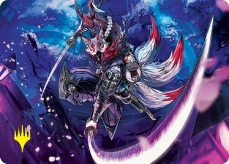 Blade-Blizzard Kitsune Art Card (Gold-Stamped Signature) [Kamigawa: Neon Dynasty Art Series] - Magic: The Gathering - Card Brawlers | Quebec | Canada |