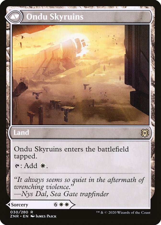 Ondu Inversion // Ondu Skyruins [Zendikar Rising] - Magic: The Gathering - Card Brawlers | Quebec | Canada |