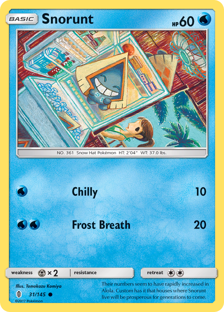Snorunt (31/145) [Sun & Moon: Guardians Rising] - Pokémon - Card Brawlers | Quebec | Canada |