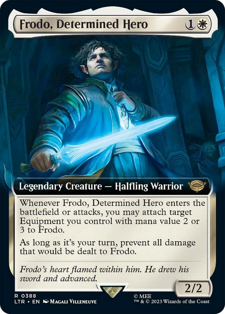 Frodo, Determined Hero (Extended Art) [The Lord of the Rings: Tales of Middle-Earth] - Magic: The Gathering - Card Brawlers | Quebec | Canada |