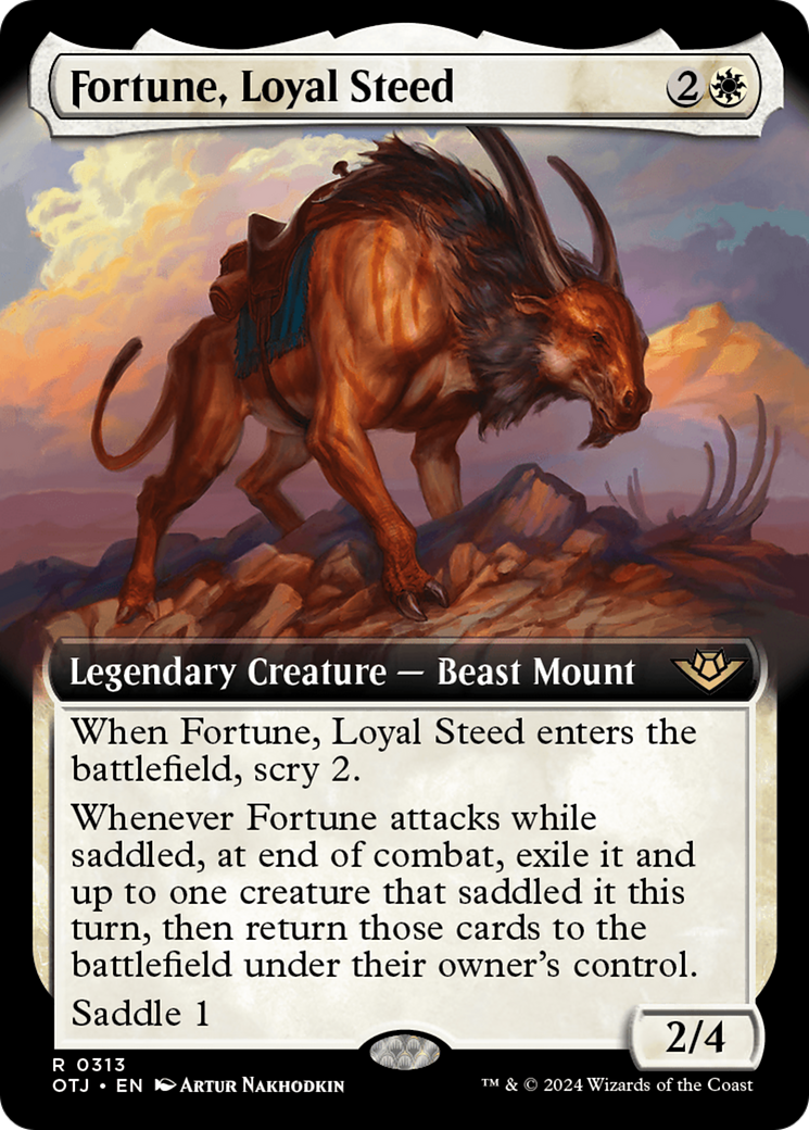 Fortune, Loyal Steed (Extended Art) [Outlaws of Thunder Junction] - Magic: The Gathering - Card Brawlers | Quebec | Canada |