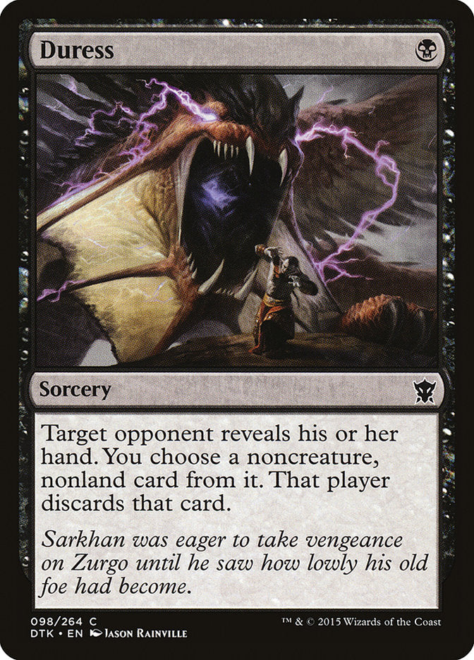 Duress [Dragons of Tarkir] - Magic: The Gathering - Card Brawlers | Quebec | Canada |