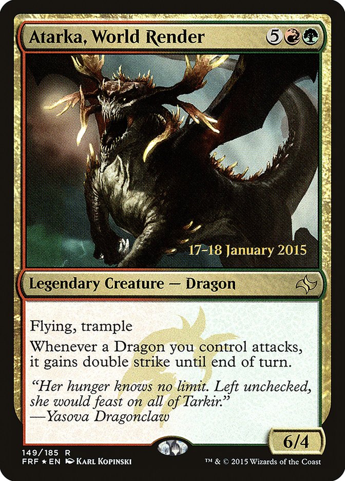 Atarka, World Render [Fate Reforged Prerelease Promos] - Magic: The Gathering - Card Brawlers | Quebec | Canada |