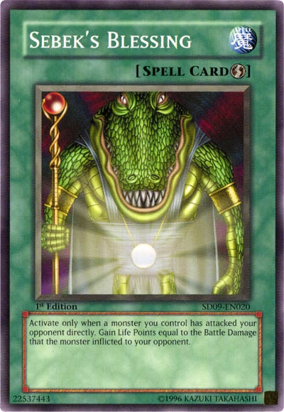 Sebek's Blessing [SD09-EN020] Common - Yu-Gi-Oh! - Card Brawlers | Quebec | Canada |