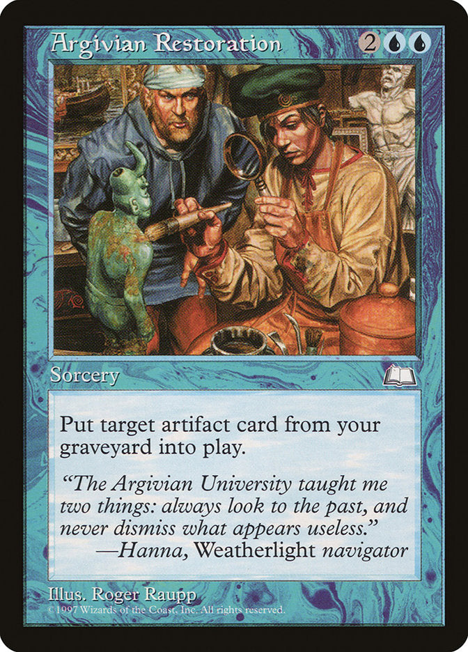 Argivian Restoration [Weatherlight] - Magic: The Gathering - Card Brawlers | Quebec | Canada |