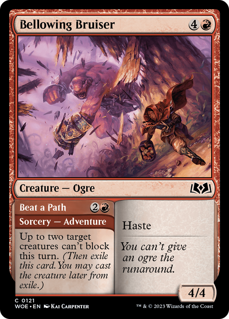 Bellowing Bruiser // Beat a Path [Wilds of Eldraine] - Magic: The Gathering - Card Brawlers | Quebec | Canada |