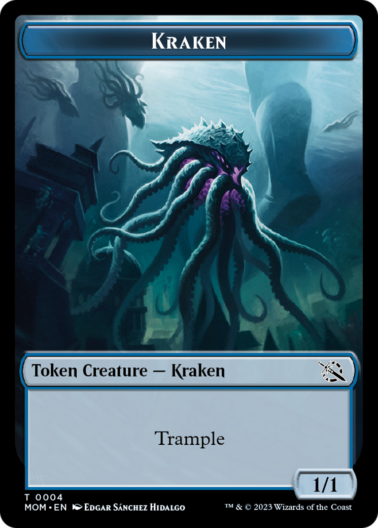 Treasure (20) // Kraken Double-Sided Token [March of the Machine Tokens] - Magic: The Gathering - Card Brawlers | Quebec | Canada |