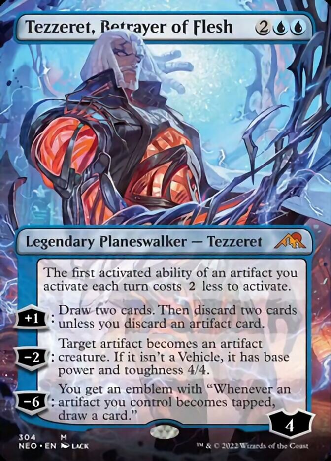 Tezzeret, Betrayer of Flesh (Borderless) [Kamigawa: Neon Dynasty] - Magic: The Gathering - Card Brawlers | Quebec | Canada |