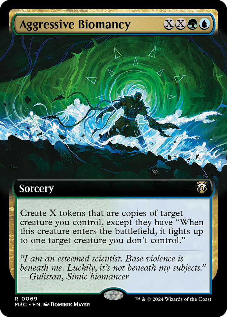Aggressive Biomancy (Extended Art) (Ripple Foil) [Modern Horizons 3 Commander] - Magic: The Gathering - Card Brawlers | Quebec | Canada |