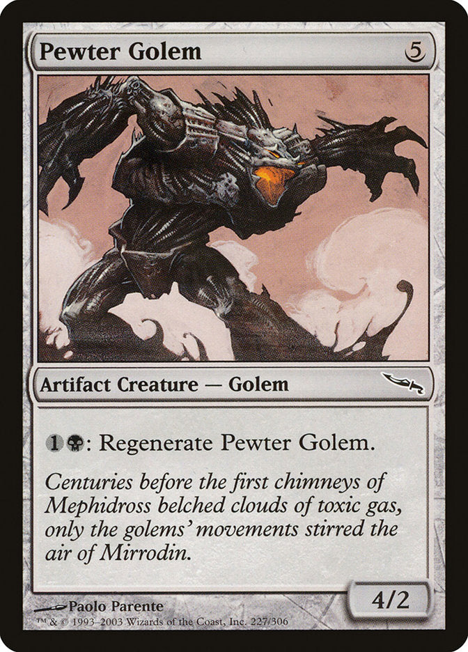 Pewter Golem [Mirrodin] - Magic: The Gathering - Card Brawlers | Quebec | Canada |