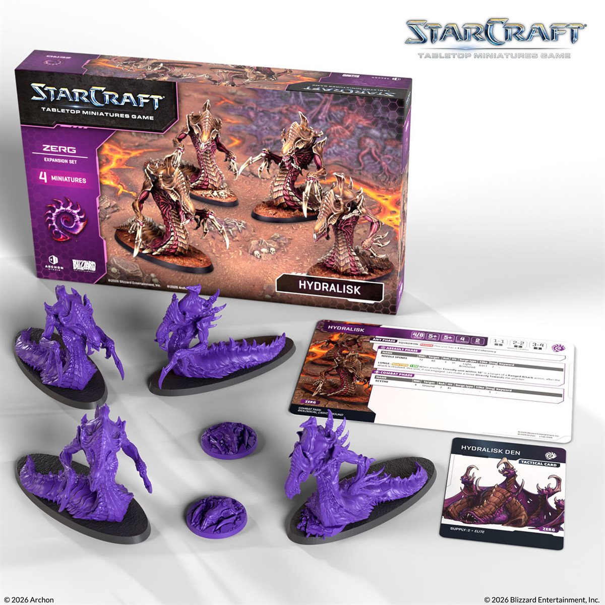 Starcraft: The Miniatures Game: Wave 1: Zerg: Hydralisk Expansion Set (PREORDER) May 2026 - Archon Studio - Card Brawlers | Quebec | Canada |