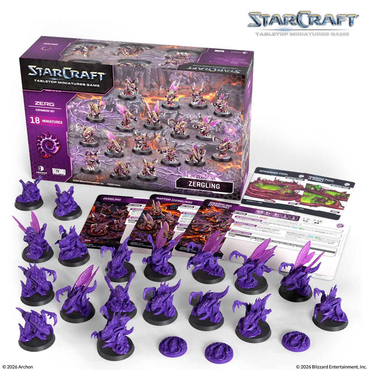 Starcraft: The Miniatures Game: Wave 1: Zerg: Zergling Expansion Set (PREORDER) May 2026 - Archon Studio - Card Brawlers | Quebec | Canada |