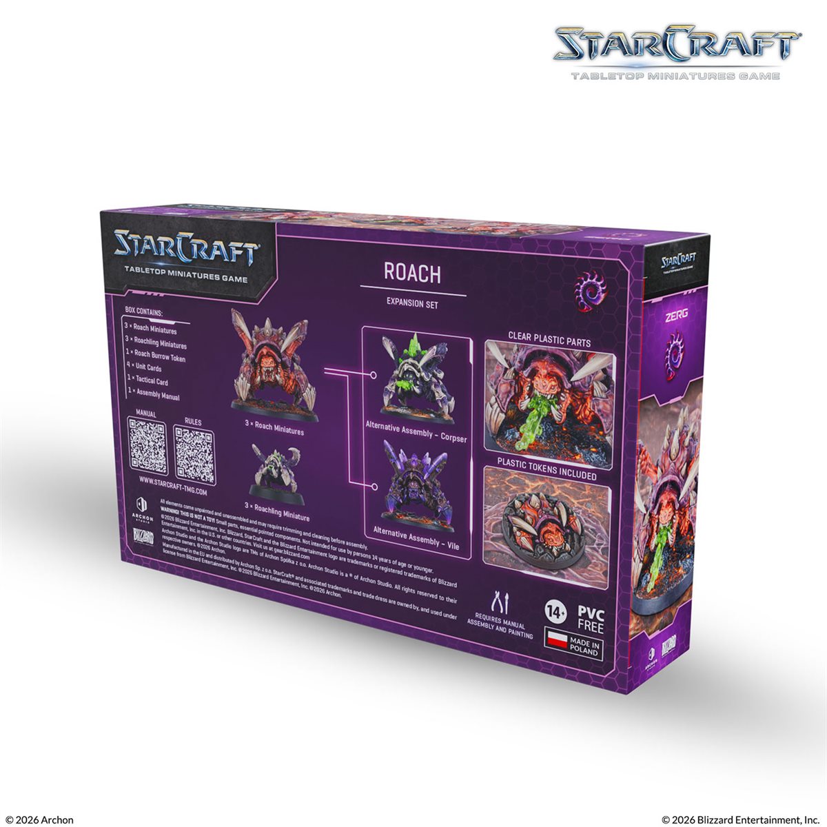 Starcraft: The Miniatures Game: Wave 1: Zerg: Roach Expansion Set (PREORDER) May 2026 - Archon Studio - Card Brawlers | Quebec | Canada |
