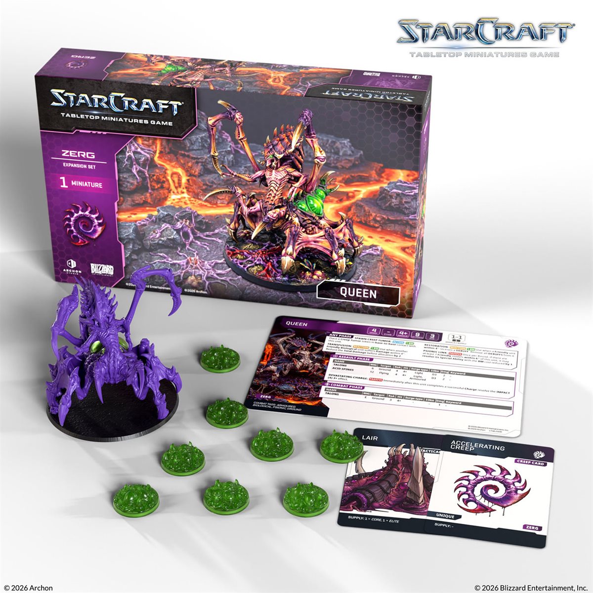 Starcraft: The Miniatures Game: Wave 1: Zerg: Queen Expansion Set (PREORDER) May 2026 - Archon Studio - Card Brawlers | Quebec | Canada |
