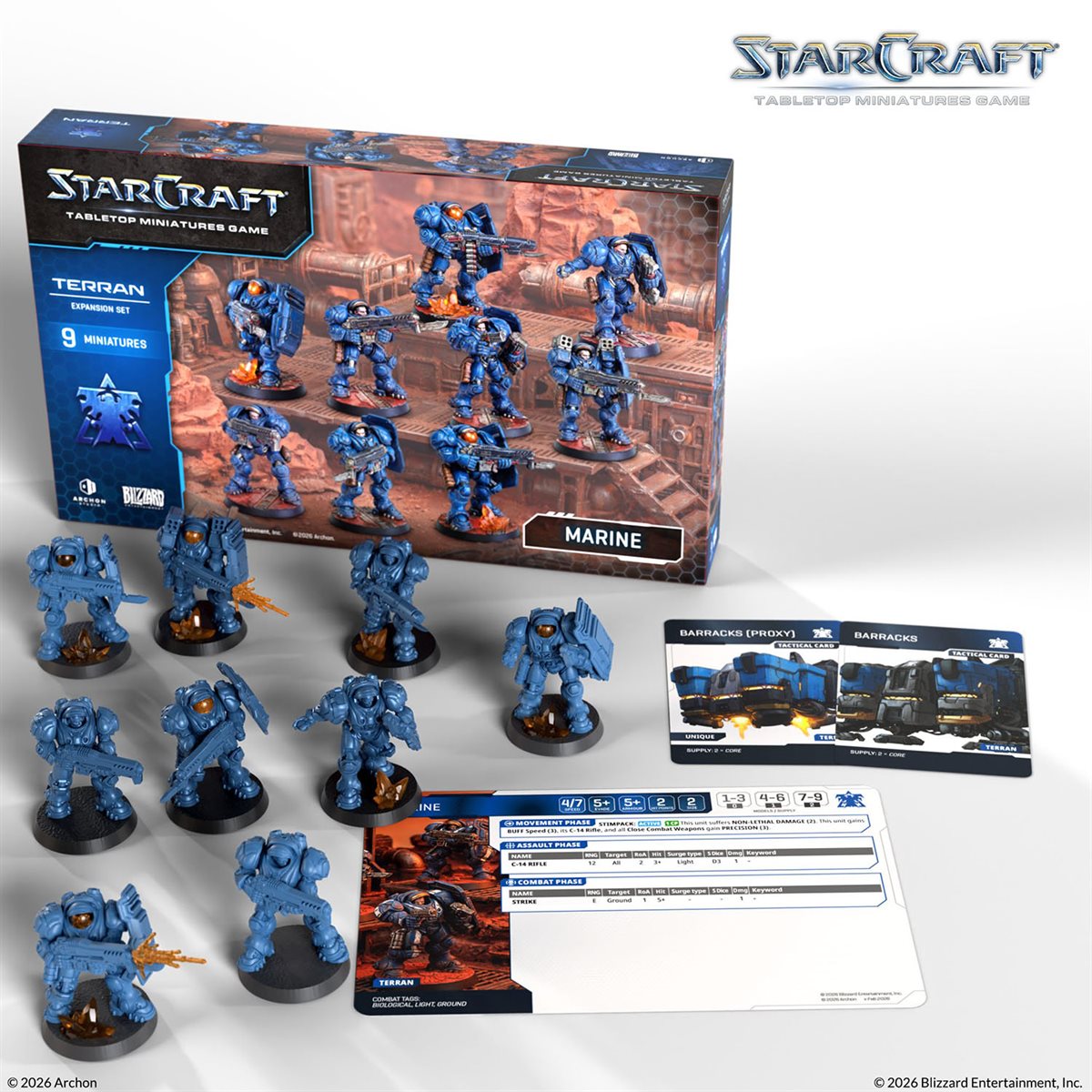 Starcraft: The Miniatures Game: Wave 1: Terran: Marine Expansion Set (PREORDER) May 2026 - Archon Studio - Card Brawlers | Quebec | Canada |