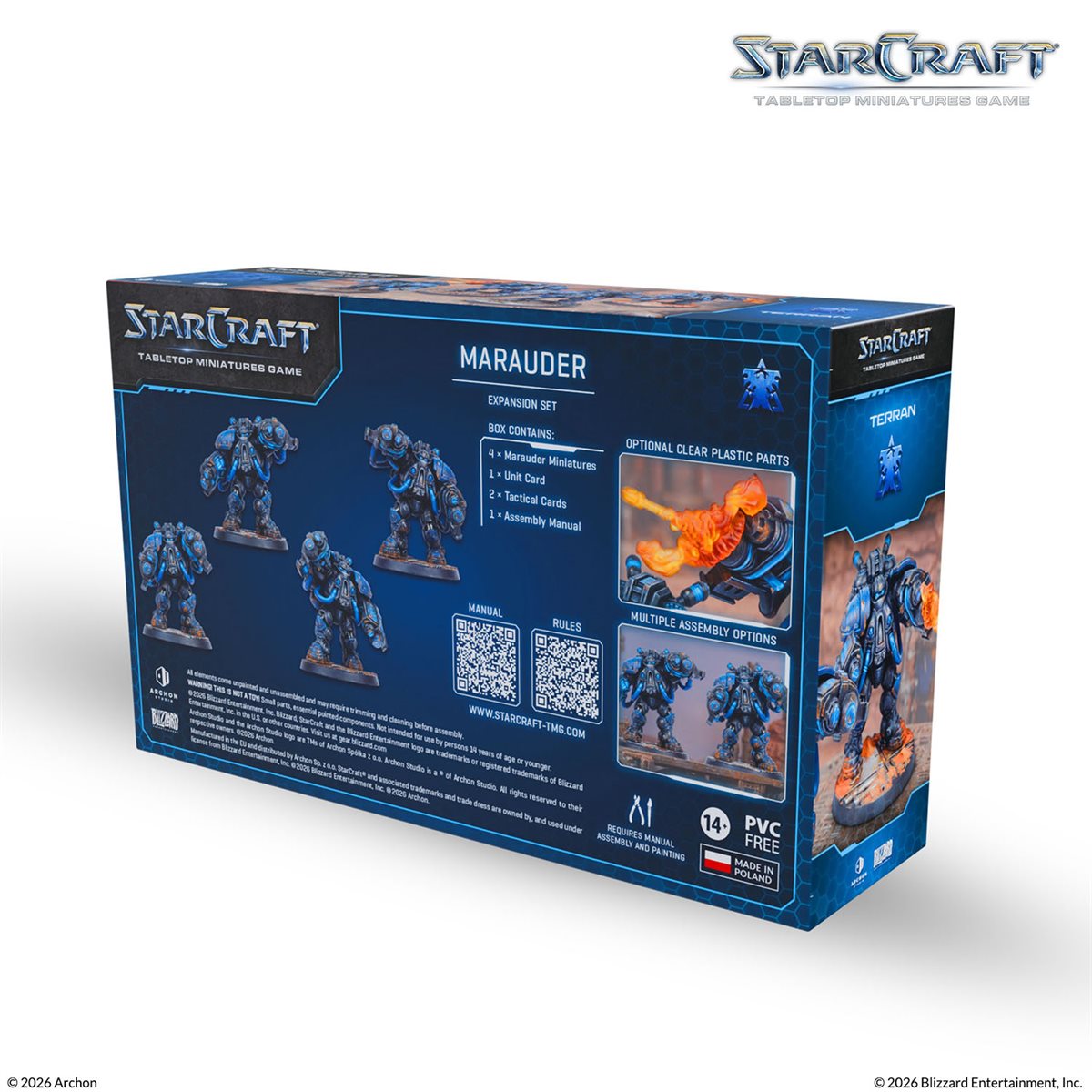 Starcraft: The Miniatures Game: Wave 1: Terran: Marauder Expansion Set (PREORDER) May 2026 - Archon Studio - Card Brawlers | Quebec | Canada |