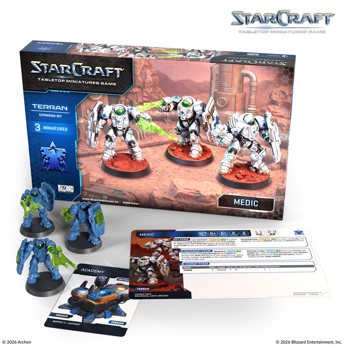 Starcraft: The Miniatures Game: Wave 1: Terran: Medic Expansion Set (PREORDER) May 2026 - Archon Studio - Card Brawlers | Quebec | Canada |
