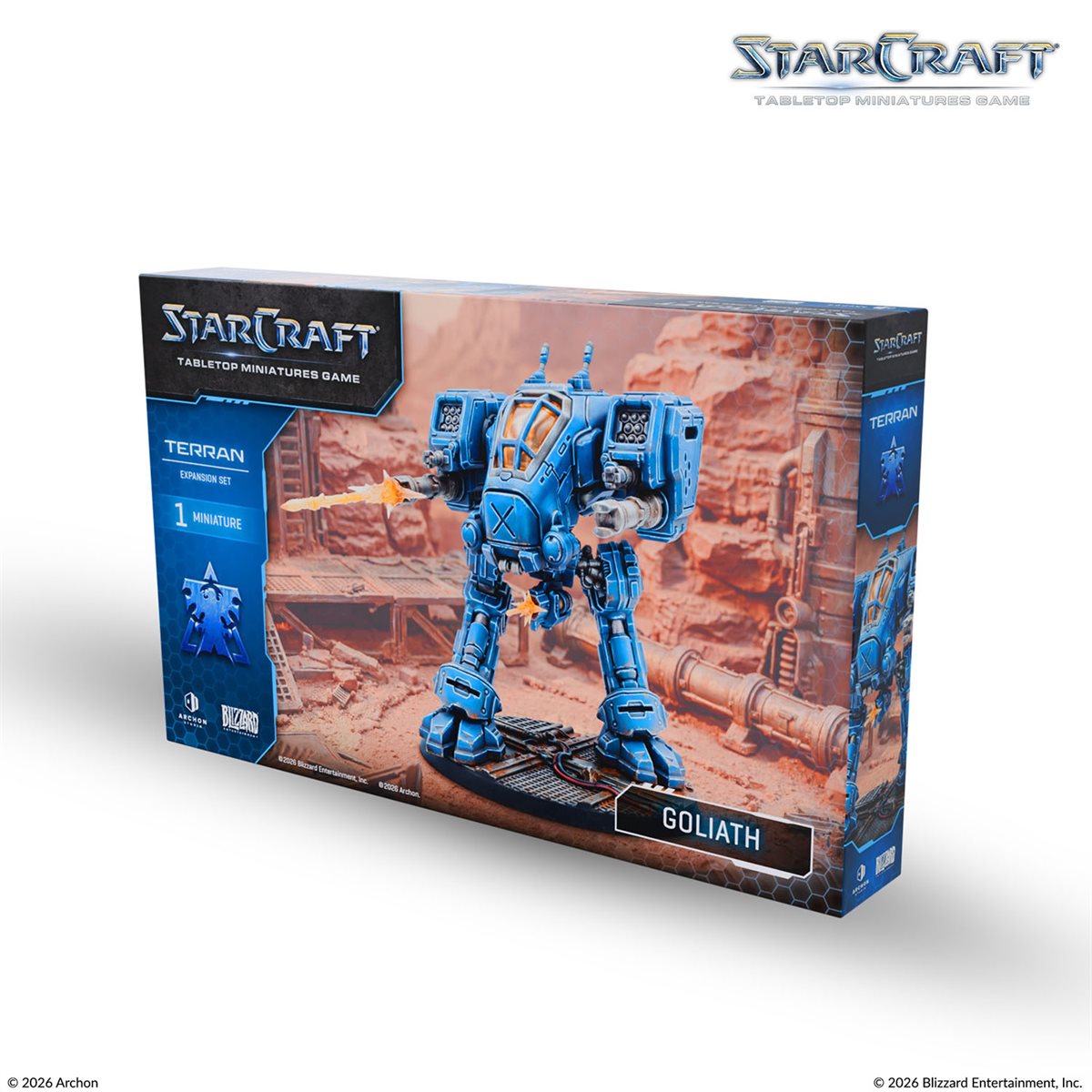 Starcraft: The Miniatures Game: Wave 1: Terran: Goliath Expansion Set (PREORDER) May 2026 - Archon Studio - Card Brawlers | Quebec | Canada |
