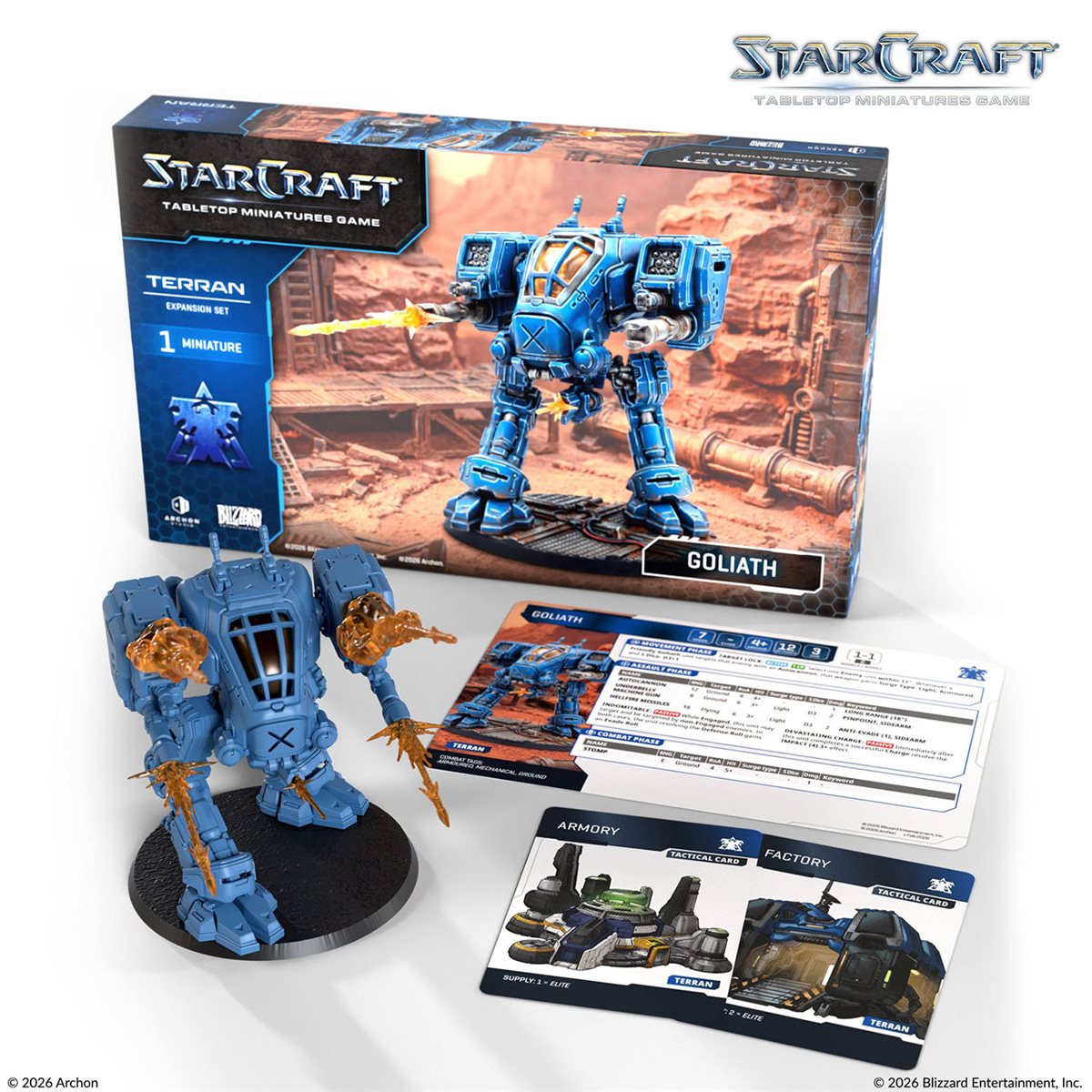 Starcraft: The Miniatures Game: Wave 1: Terran: Goliath Expansion Set (PREORDER) May 2026 - Archon Studio - Card Brawlers | Quebec | Canada |
