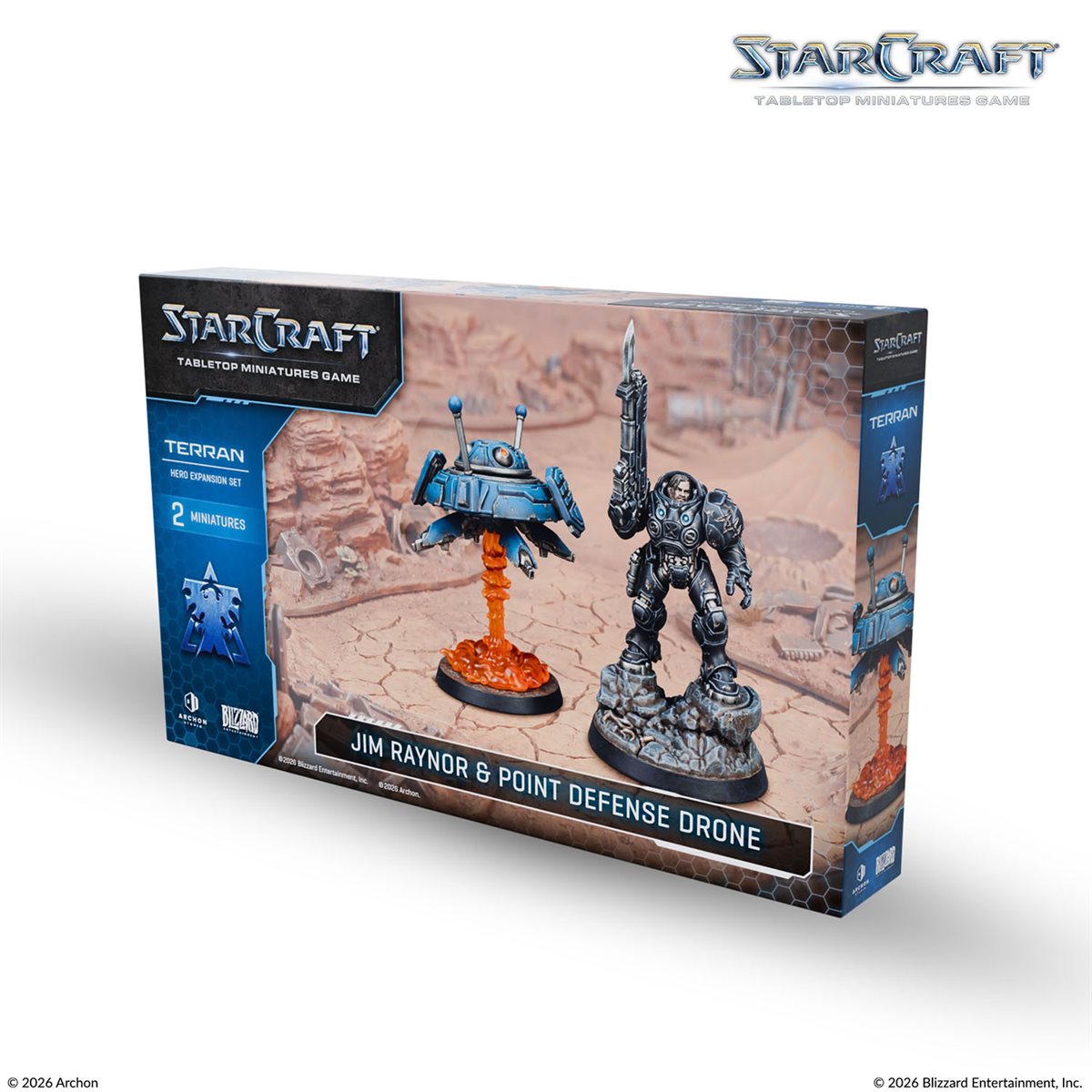 Starcraft: The Miniatures Game: Wave 1: Terran: Jim Raynor (Raynor's Raiders) Hero Expansion Set (PREORDER) May 2026 - Archon Studio - Card Brawlers | Quebec | Canada |